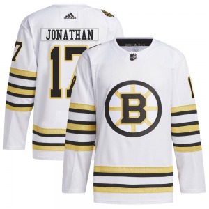 Authentic Adidas Adult Stan Jonathan White 100th Anniversary Primegreen Jersey - NHL Boston Bruins