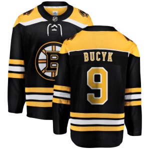 Breakaway Fanatics Branded Youth Johnny Bucyk Black Home Jersey - NHL Boston Bruins