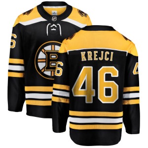 Breakaway Fanatics Branded Youth David Krejci Black Home Jersey - NHL Boston Bruins