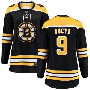 Breakaway Fanatics Branded Women's Johnny Bucyk Black Home Jersey - NHL Boston Bruins