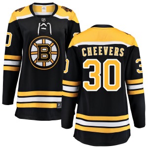 Breakaway Fanatics Branded Women's Gerry Cheevers Black Home Jersey - NHL Boston Bruins
