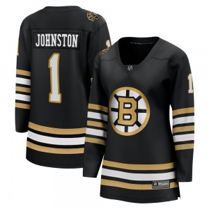 Premier Fanatics Branded Women's Eddie Johnston Black Breakaway 100th Anniversary Jersey - NHL Boston Bruins