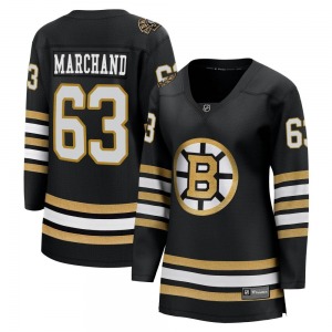 Premier Fanatics Branded Women's Brad Marchand Black Breakaway 100th Anniversary Jersey - NHL Boston Bruins