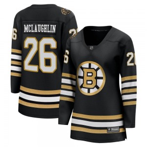 Premier Fanatics Branded Women's Marc McLaughlin Black Breakaway 100th Anniversary Jersey - NHL Boston Bruins