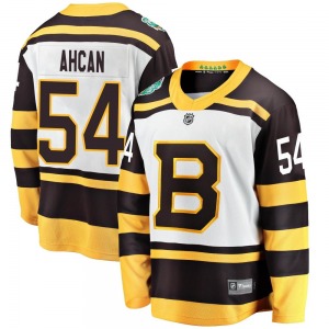Breakaway Fanatics Branded Youth Jack Ahcan White 2019 Winter Classic Jersey - NHL Boston Bruins