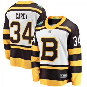 Breakaway Fanatics Branded Youth Paul Carey White 2019 Winter Classic Jersey - NHL Boston Bruins