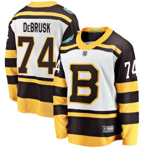 Breakaway Fanatics Branded Youth Jake DeBrusk White 2019 Winter Classic Jersey - NHL Boston Bruins