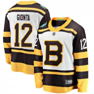 Breakaway Fanatics Branded Youth Brian Gionta White 2019 Winter Classic Jersey - NHL Boston Bruins
