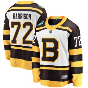 Breakaway Fanatics Branded Youth Brett Harrison White 2019 Winter Classic Jersey - NHL Boston Bruins
