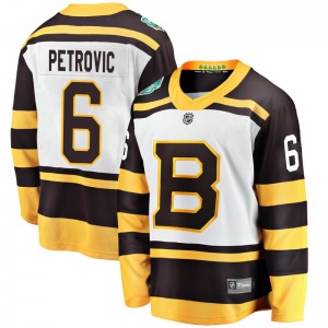 Breakaway Fanatics Branded Youth Alex Petrovic White 2019 Winter Classic Jersey - NHL Boston Bruins