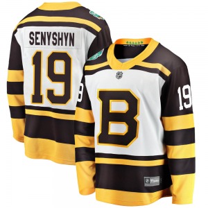 Breakaway Fanatics Branded Youth Zach Senyshyn White 2019 Winter Classic Jersey - NHL Boston Bruins