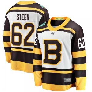 Breakaway Fanatics Branded Youth Oskar Steen White 2019 Winter Classic Jersey - NHL Boston Bruins
