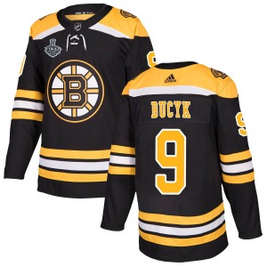Authentic Adidas Youth Johnny Bucyk Black Home 2019 Stanley Cup Final Bound Jersey - NHL Boston Bruins