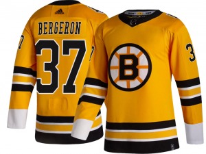 Breakaway Adidas Youth Patrice Bergeron Gold 2020/21 Special Edition Jersey - NHL Boston Bruins
