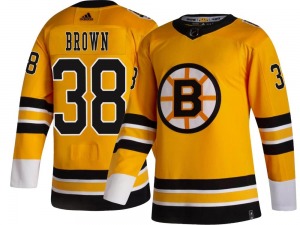 Breakaway Adidas Youth Patrick Brown Gold 2020/21 Special Edition Jersey - NHL Boston Bruins