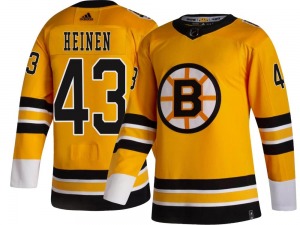 Breakaway Adidas Youth Danton Heinen Gold 2020/21 Special Edition Jersey - NHL Boston Bruins