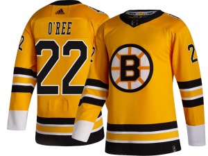 Breakaway Adidas Youth Willie O'ree Gold 2020/21 Special Edition Jersey - NHL Boston Bruins