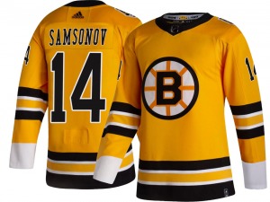 Breakaway Adidas Youth Sergei Samsonov Gold 2020/21 Special Edition Jersey - NHL Boston Bruins