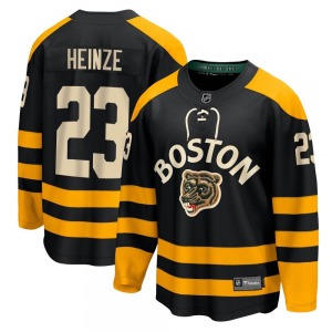 Breakaway Fanatics Branded Youth Steve Heinze Black 2023 Winter Classic Jersey - NHL Boston Bruins