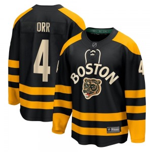 Breakaway Fanatics Branded Youth Bobby Orr Black 2023 Winter Classic Jersey - NHL Boston Bruins
