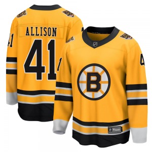 Breakaway Fanatics Branded Youth Jason Allison Gold 2020/21 Special Edition Jersey - NHL Boston Bruins