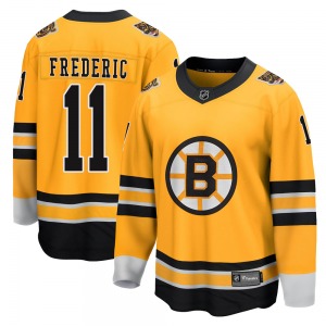 Breakaway Fanatics Branded Youth Trent Frederic Gold 2020/21 Special Edition Jersey - NHL Boston Bruins