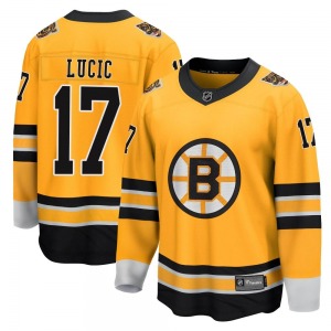 Breakaway Fanatics Branded Youth Milan Lucic Gold 2020/21 Special Edition Jersey - NHL Boston Bruins