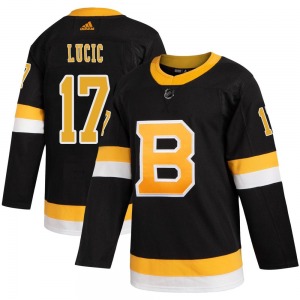 Authentic Adidas Youth Milan Lucic Black Alternate Jersey - NHL Boston Bruins