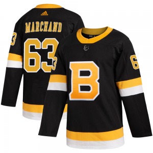 Authentic Adidas Youth Brad Marchand Black Alternate Jersey - NHL Boston Bruins