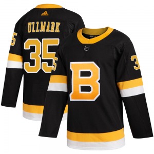 Authentic Adidas Youth Linus Ullmark Black Alternate Jersey - NHL Boston Bruins