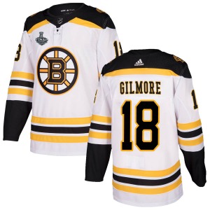 Authentic Adidas Youth Happy Gilmore White Away 2019 Stanley Cup Final Bound Jersey - NHL Boston Bruins