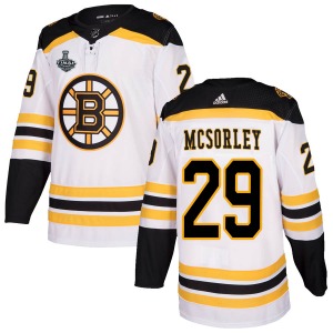 Authentic Adidas Youth Marty Mcsorley White Away 2019 Stanley Cup Final Bound Jersey - NHL Boston Bruins