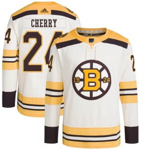 Authentic Adidas Youth Don Cherry Cream 100th Anniversary Primegreen Jersey - NHL Boston Bruins