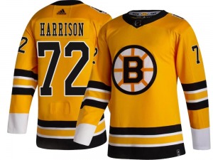 Breakaway Adidas Adult Brett Harrison Gold 2020/21 Special Edition Jersey - NHL Boston Bruins