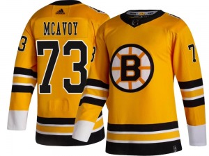 Breakaway Adidas Adult Charlie McAvoy Gold 2020/21 Special Edition Jersey - NHL Boston Bruins