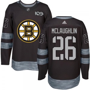 Authentic Adult Marc McLaughlin Black 1917-2017 100th Anniversary Jersey - NHL Boston Bruins