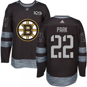 Authentic Adult Brad Park Black 1917-2017 100th Anniversary Jersey - NHL Boston Bruins