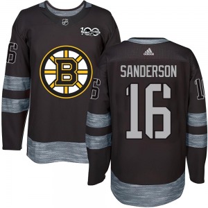 Authentic Adult Derek Sanderson Black 1917-2017 100th Anniversary Jersey - NHL Boston Bruins
