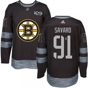 Authentic Adult Marc Savard Black 1917-2017 100th Anniversary Jersey - NHL Boston Bruins