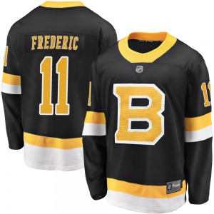 Premier Fanatics Branded Adult Trent Frederic Black Breakaway Alternate Jersey - NHL Boston Bruins