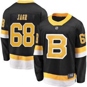 Premier Fanatics Branded Adult Jaromir Jagr Black Breakaway Alternate Jersey - NHL Boston Bruins