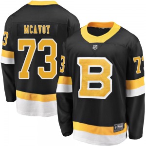 Premier Fanatics Branded Adult Charlie McAvoy Black Breakaway Alternate Jersey - NHL Boston Bruins