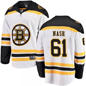 Breakaway Fanatics Branded Youth Rick Nash White Away Jersey - NHL Boston Bruins