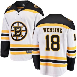 Breakaway Fanatics Branded Youth John Wensink White Away Jersey - NHL Boston Bruins