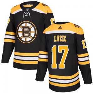 Authentic Adidas Youth Milan Lucic Black Home Jersey - NHL Boston Bruins
