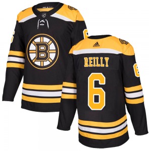 Authentic Adidas Youth Mike Reilly Black Home Jersey - NHL Boston Bruins