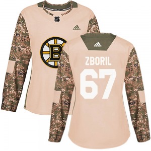 Authentic Adidas Women's Jakub Zboril Camo ized Veterans Day Practice Jersey - NHL Boston Bruins