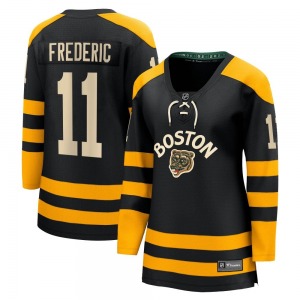 Breakaway Fanatics Branded Women's Trent Frederic Black 2023 Winter Classic Jersey - NHL Boston Bruins