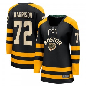 Breakaway Fanatics Branded Women's Brett Harrison Black 2023 Winter Classic Jersey - NHL Boston Bruins