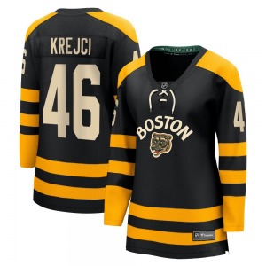 Breakaway Fanatics Branded Women's David Krejci Black 2023 Winter Classic Jersey - NHL Boston Bruins